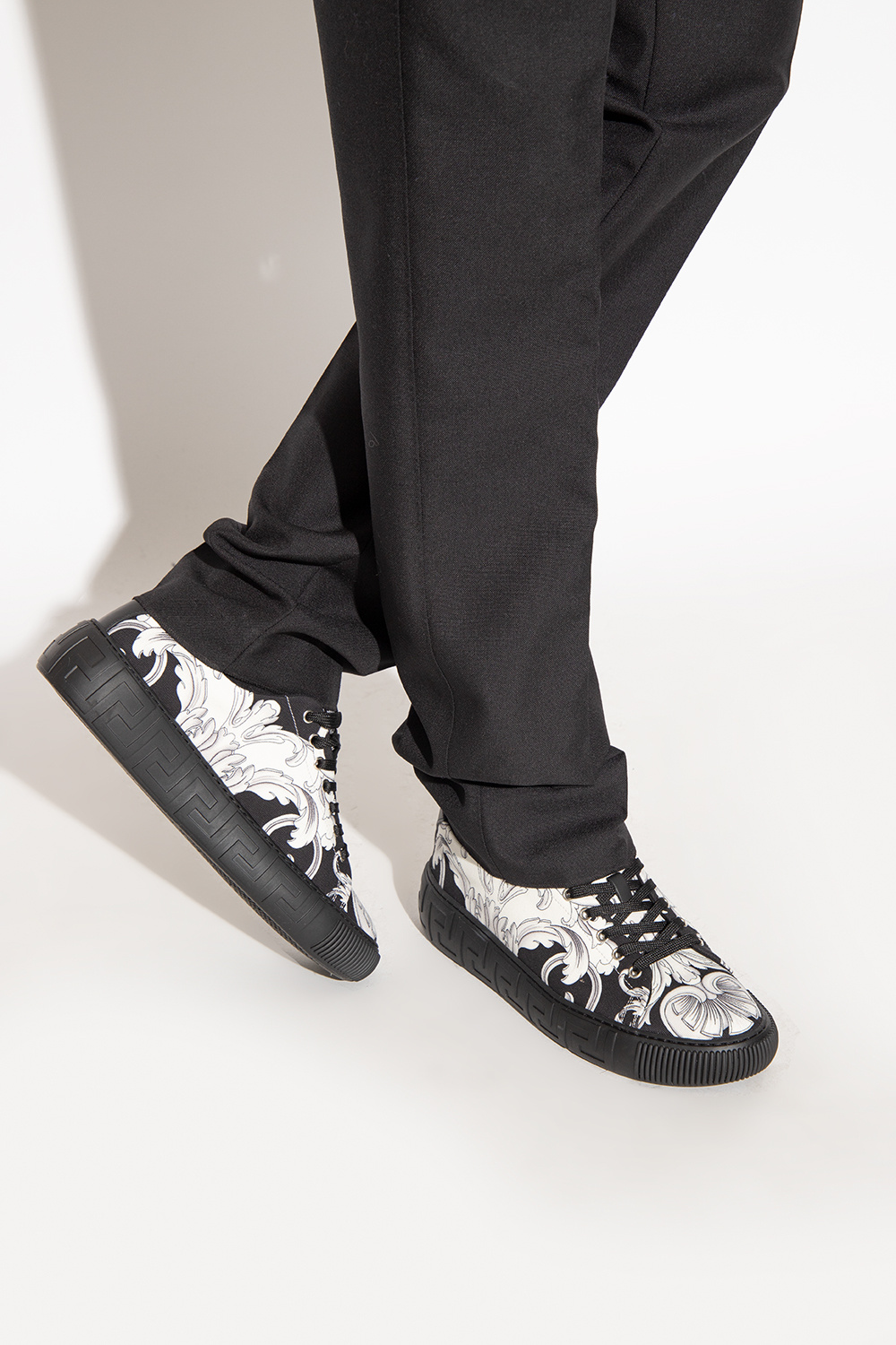 スニーカー Sneaker Greca In Pelle スニーカー ローカット 生地[品番：XV000020891]｜Style Block